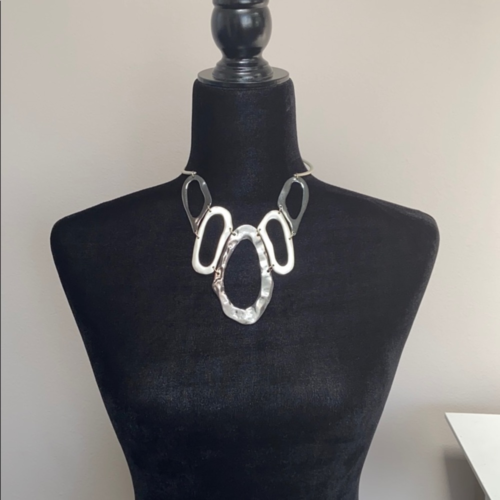 Modernist Unique Statement Necklace - image 1